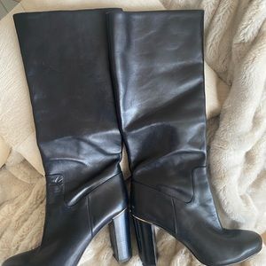 Michael Kors boots w/ gold accent